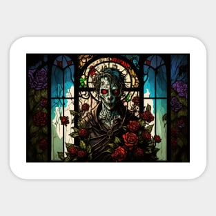 Stained Glass Undead Priest Sticker